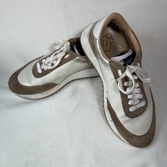 Sam Edelman Teddi White/Multi Lace Up Chunky Platform Low Top Fashion Sneakers 8 - Picture 1 of 7